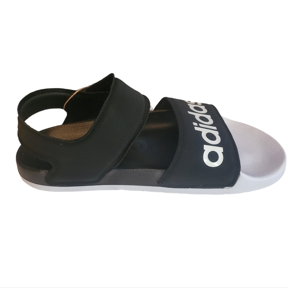 adidas Black and White Women's Sandal - Picture 2 of 3